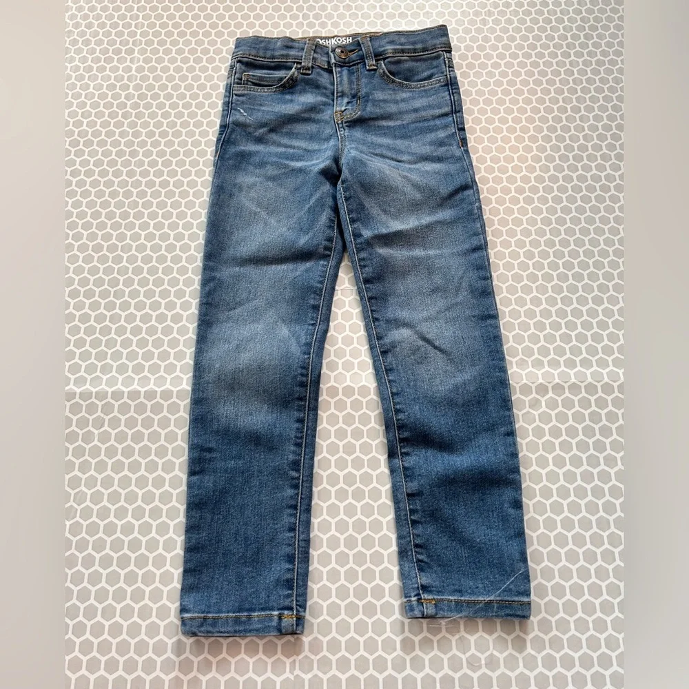 OshKosh B'gosh Boys Blue Straight-Leg Jeans Size 5